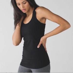Lululemon Cool Racerback Tank, black. Size 4